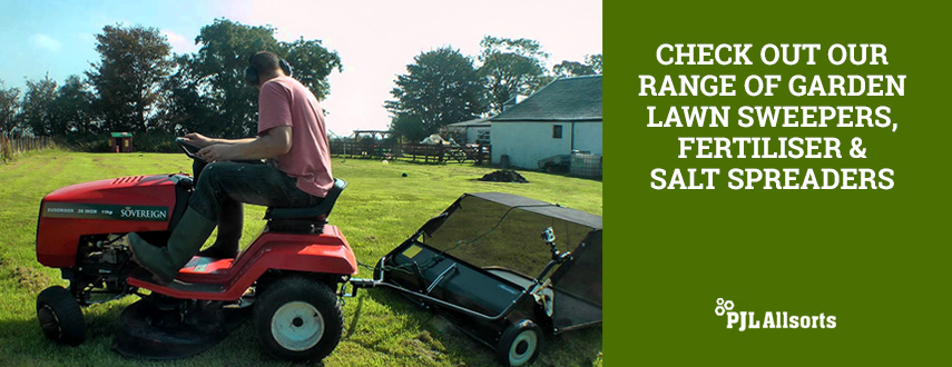 Garden Lawn Sweepers, Fertiliser and Salt Spreaders